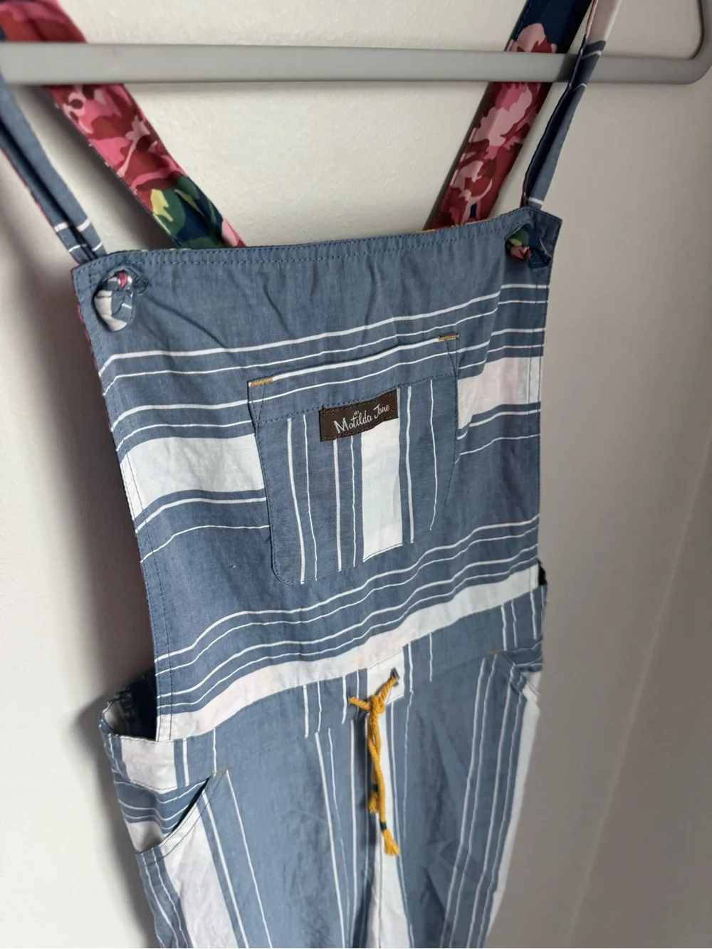 Matilda Jane Joanna Gaines Girls Fancy Free Mixed Print Overalls Size